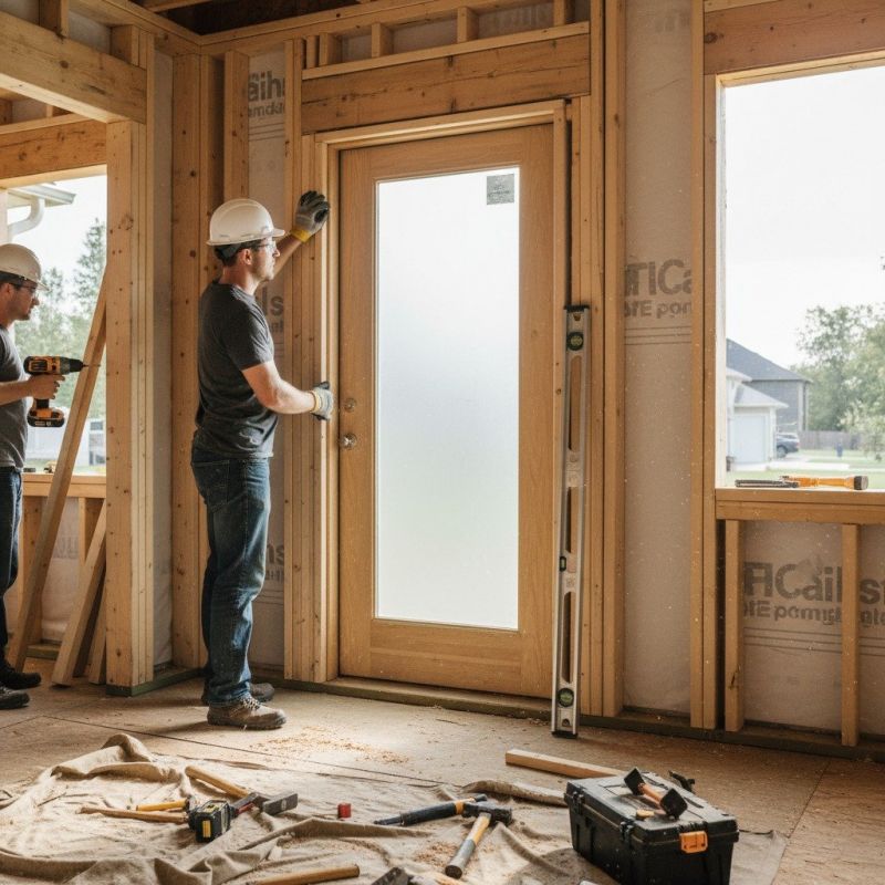 Oak Door Installation